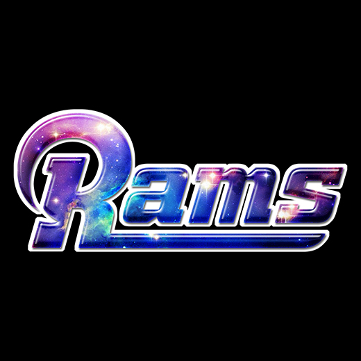 Galaxy Los Angeles Rams Logo iron on paper